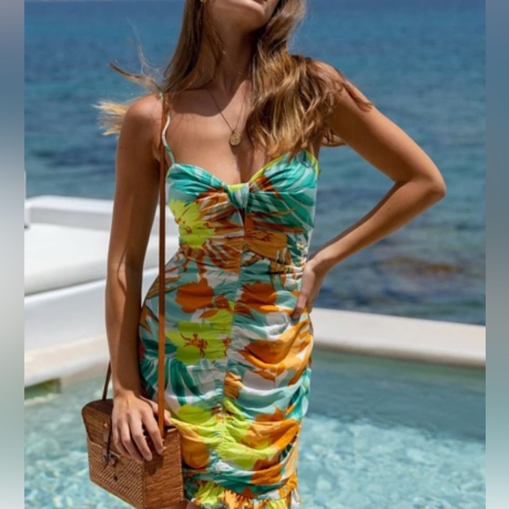 NWT ASTR the Label Tropical Floral Mini Dress